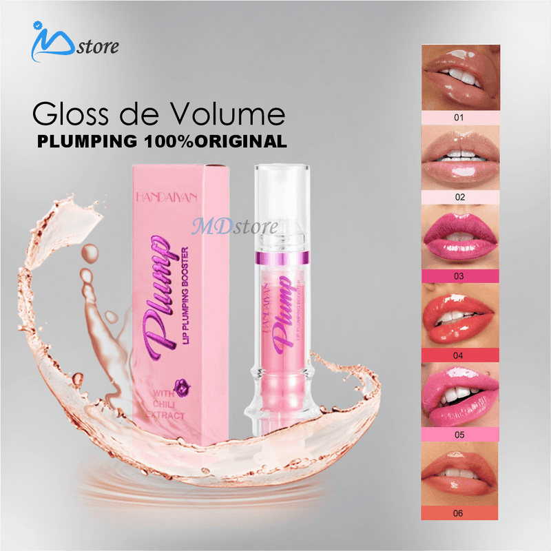 Gloss Com Ácido Hialurônico - Aumenta o Volume dos Lábios - Plumping - MD Store