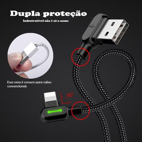 Carregador para iPhone - USB C - Micro-USB | Cabo Titã™ - MD Imports