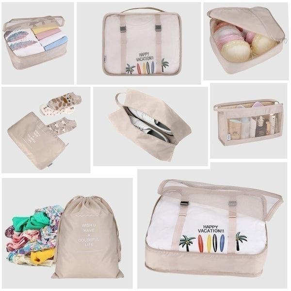 KIT 8 Bolsas Organizadoras á Prova D'água Para Viagem - MD Imports