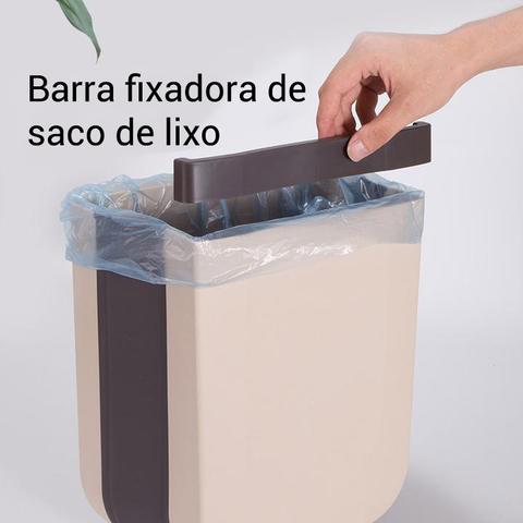 Lixeira Dobrável de Cozinha - MD Imports