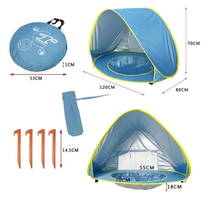 Barraca Bebê com Proteção UV - Tenda Kids - MD Imports